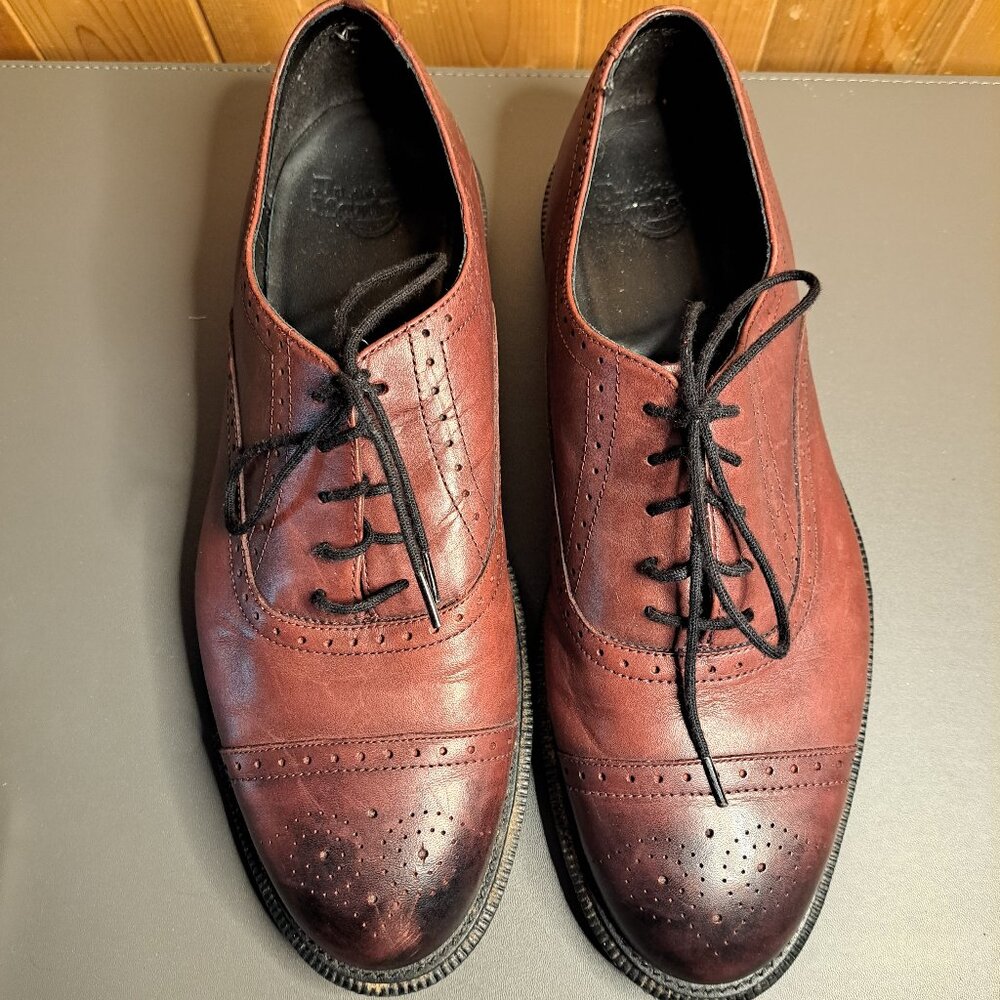 Dr. Martens Doc Martens Morris Oxford Dress Shoe Men's Sz 11 Leather Brown